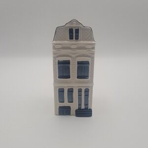 KLM Bols Blue Delft Dutch Miniature House 71 Amsterdam Bottle Empty 2010